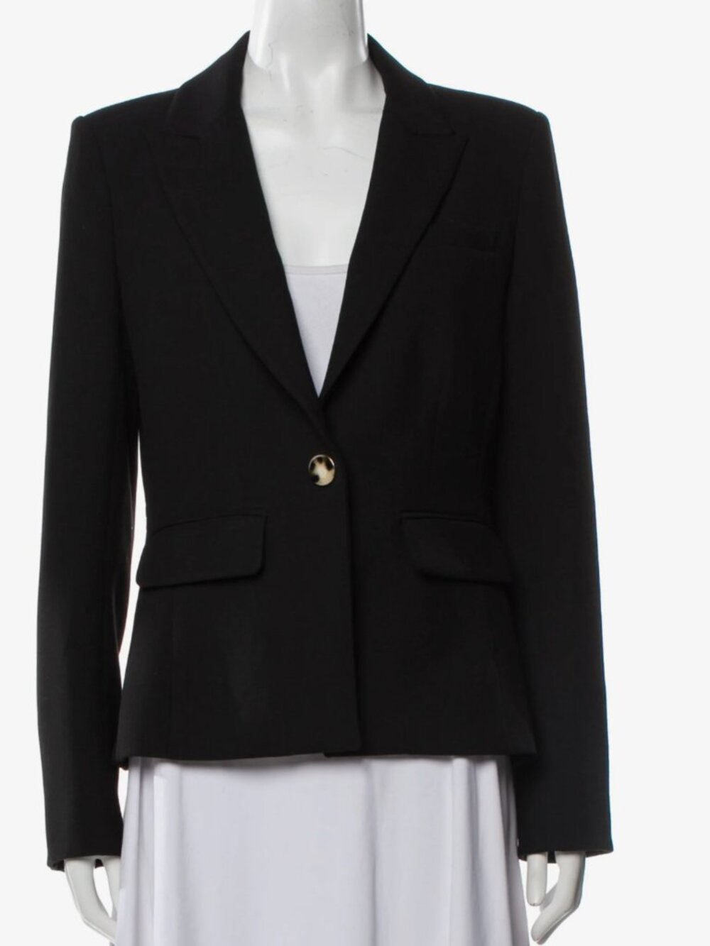 Veronica Beard single-breasted black blazer